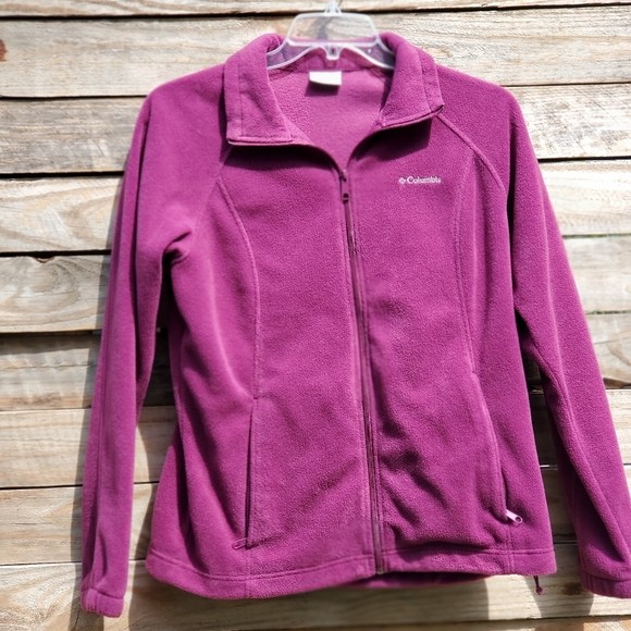 Columbia Sweaters - Columbia Maroon Fleece